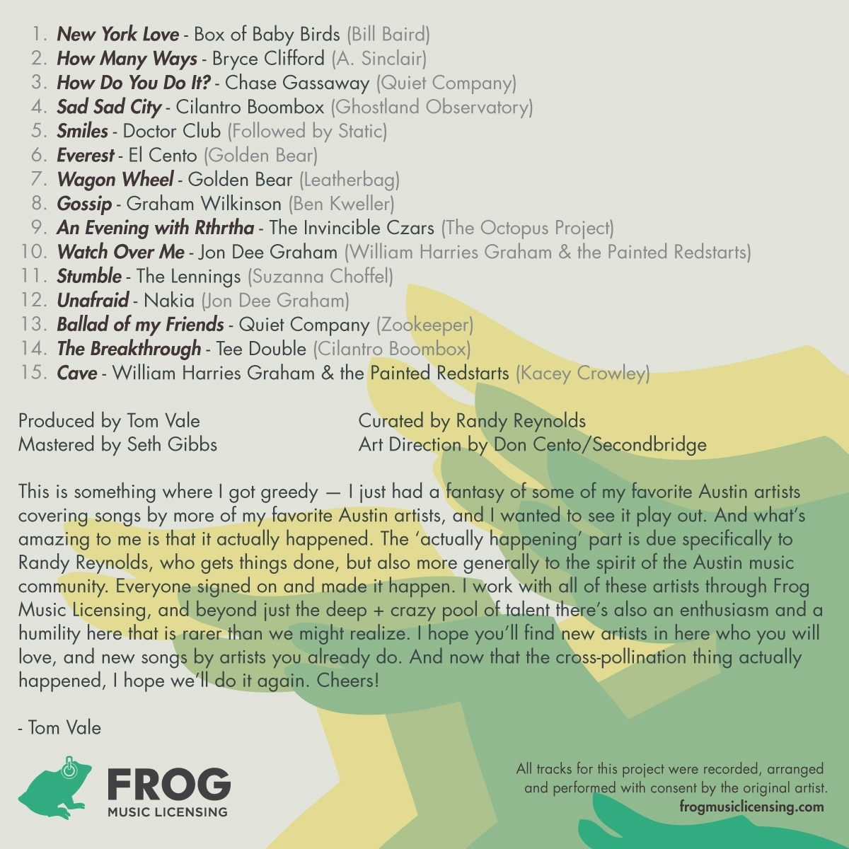 Album Cover: Frog Music Licensing - Parallels (Reverse)