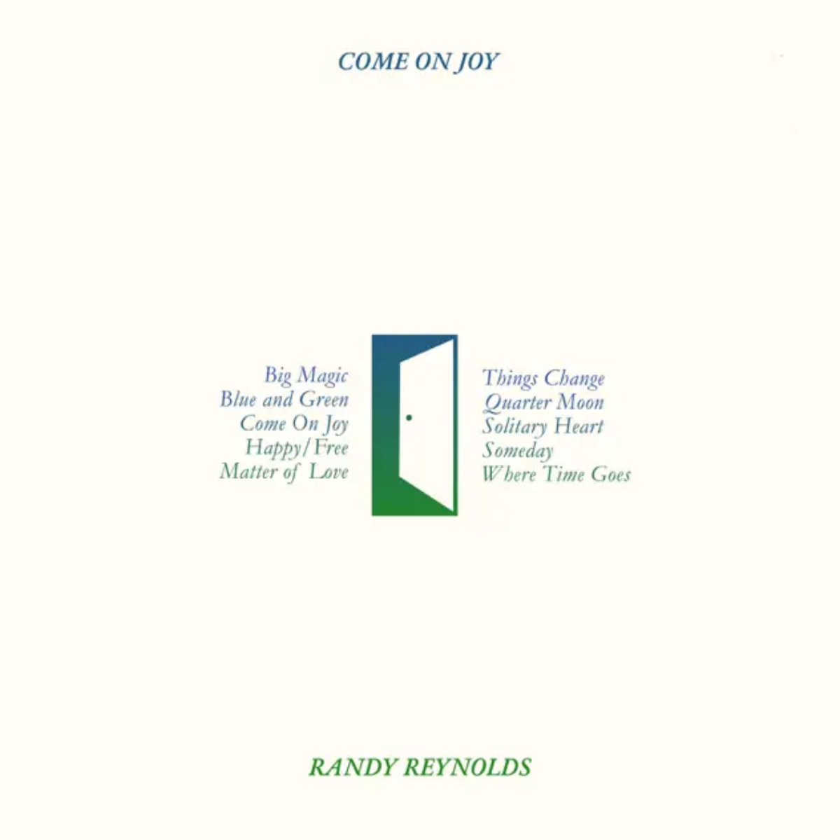 Album Cover: Randy Reynolds - Come on Joy